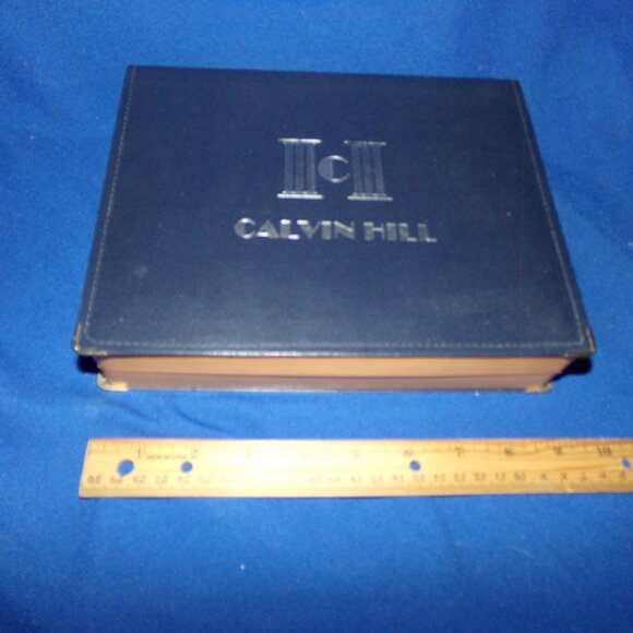 Vintage Blue Calvin Hill Empty Decorative Treasure Storage Box - Fake Book - Picture 3 of 11